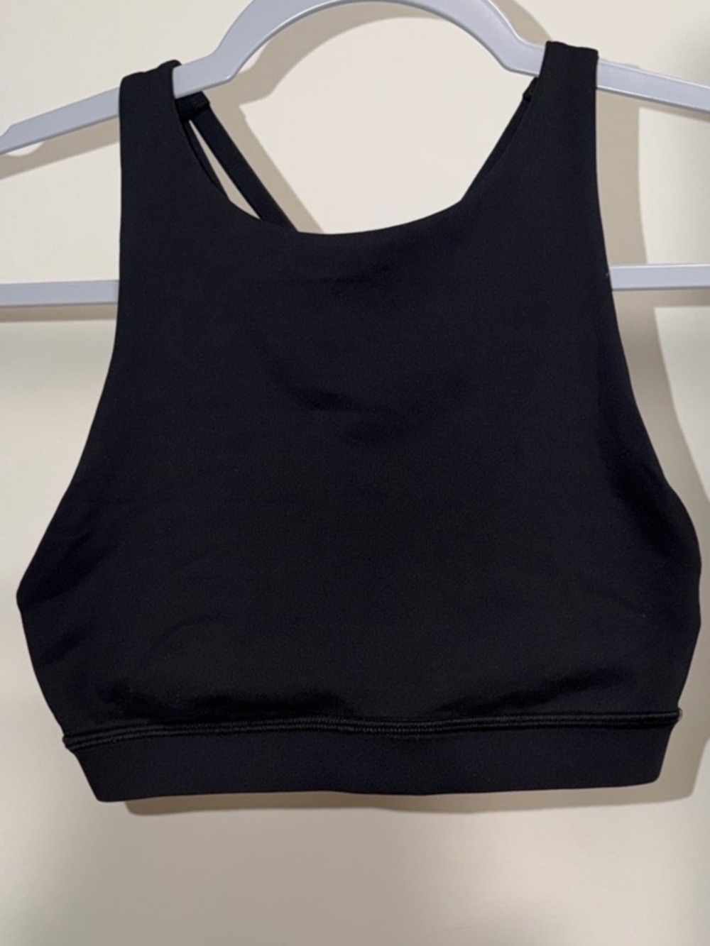 Lululemon Wunder Under Black Leggings (6) & Strappy Sports Bra (4) Set - Picture 4 of 12